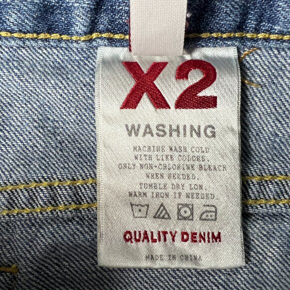 Express X2 Jeans Women's Measured 31x29 Slim Low Rise Boot Cut Blue Denim Tag 8 - Picture 8 of 16